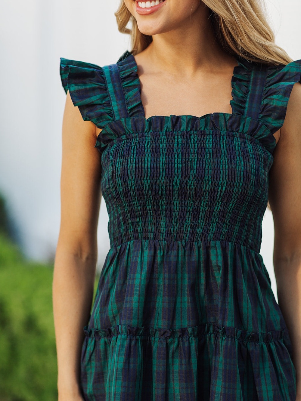 J. Marie Ruffle Strap Botanical Nap Dress- Size Small - Picture 6 of 7